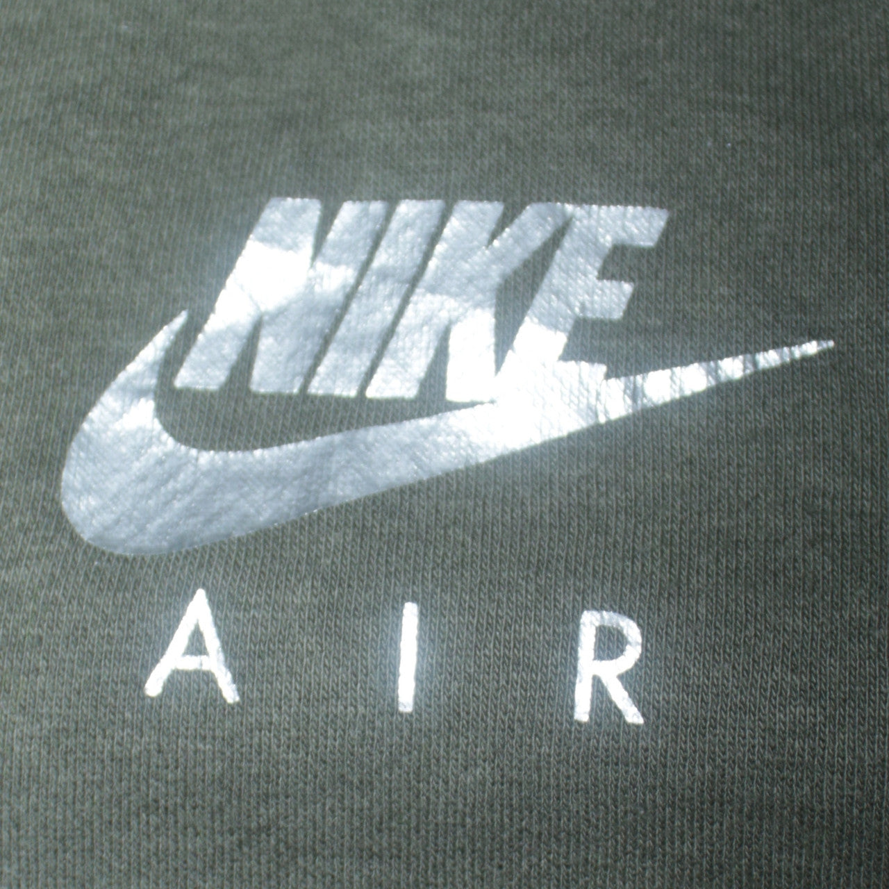Nike Air Men Green Full Zip Hoodie Size S Fleece Sportswear