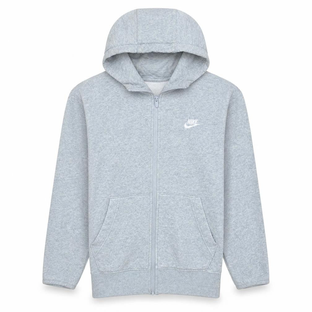 Nike Men's Grey Full Zip Hoodie Size S Regular Fit Sportswear