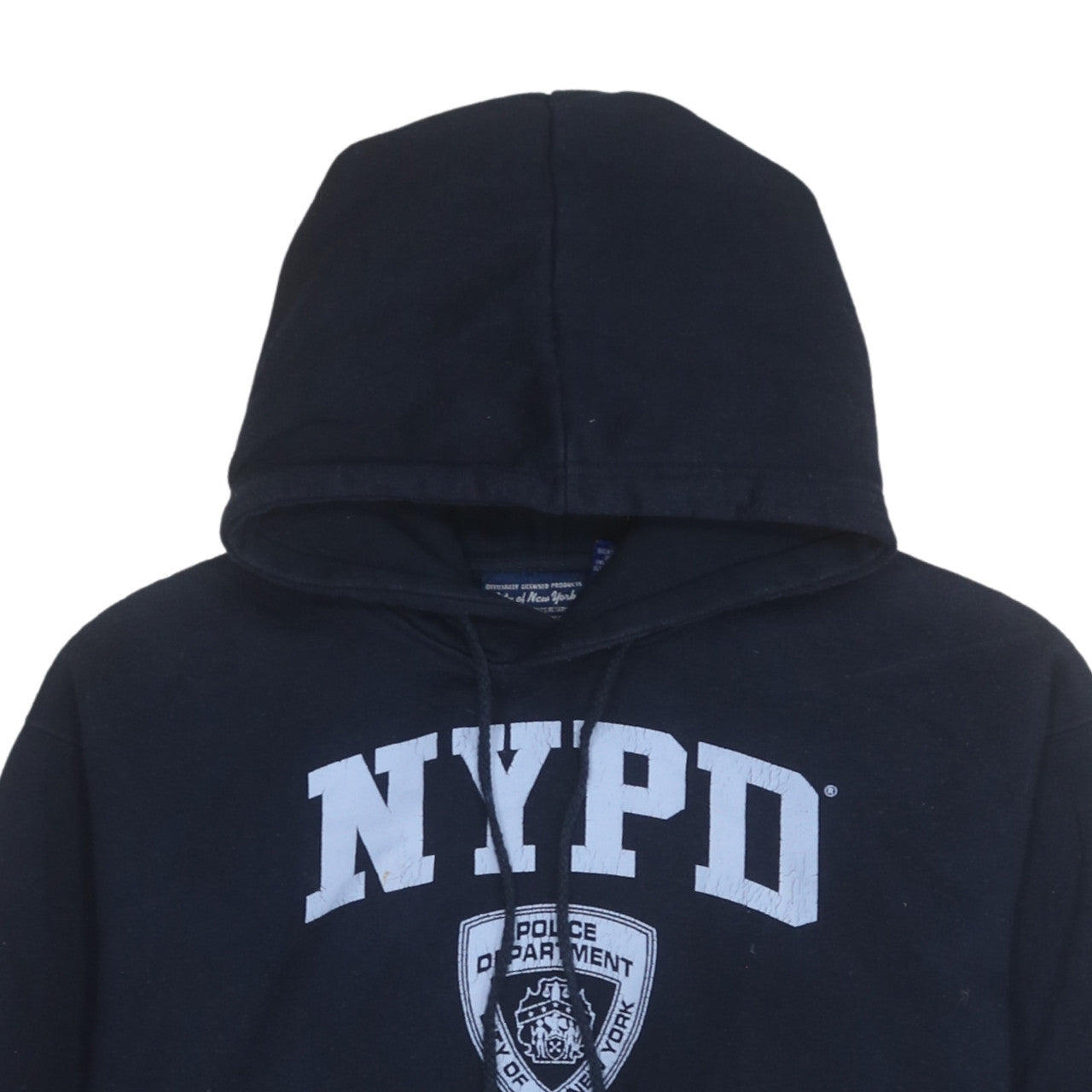 City of New York Men's Black Pullover NYPD Hoodie S