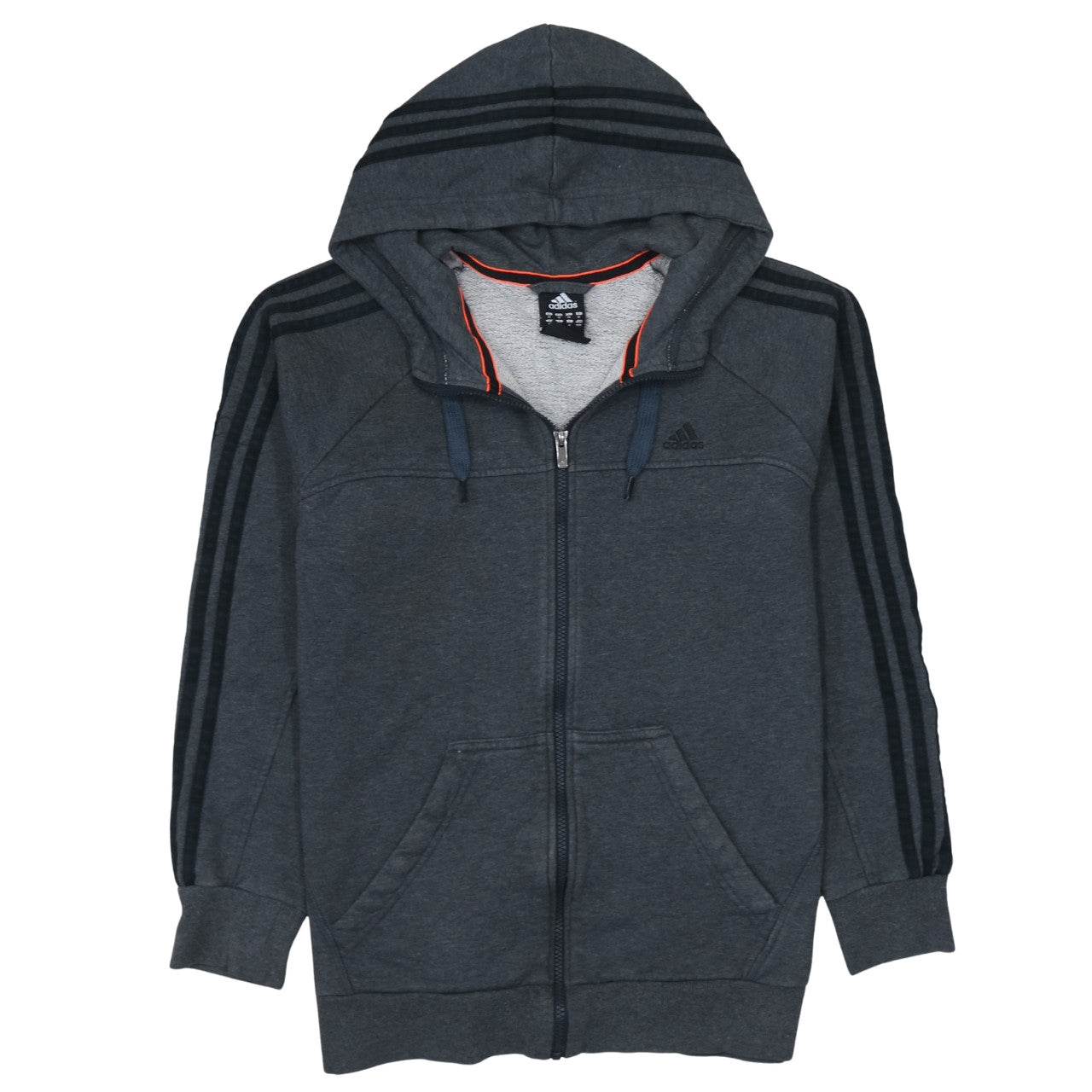 Adidas Men's Grey Full Zip Hoodie M Sports Fleece Jacket