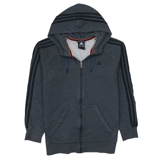 Adidas Men's Grey Full Zip Hoodie M Sports Fleece Jacket