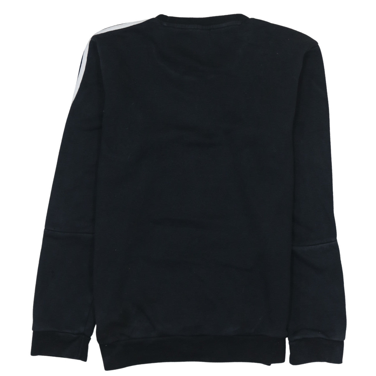 Adidas Men's Black Small Crew Neck Pullover Sweatshirt