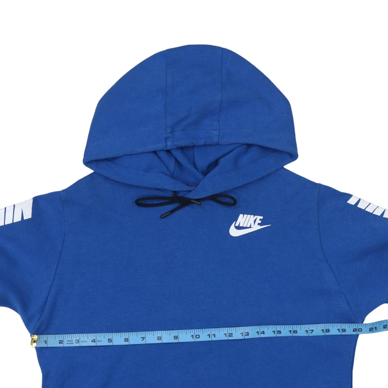 Nike Men's Blue Pullover Hoodie S Regular Fit Graphic Sportswear