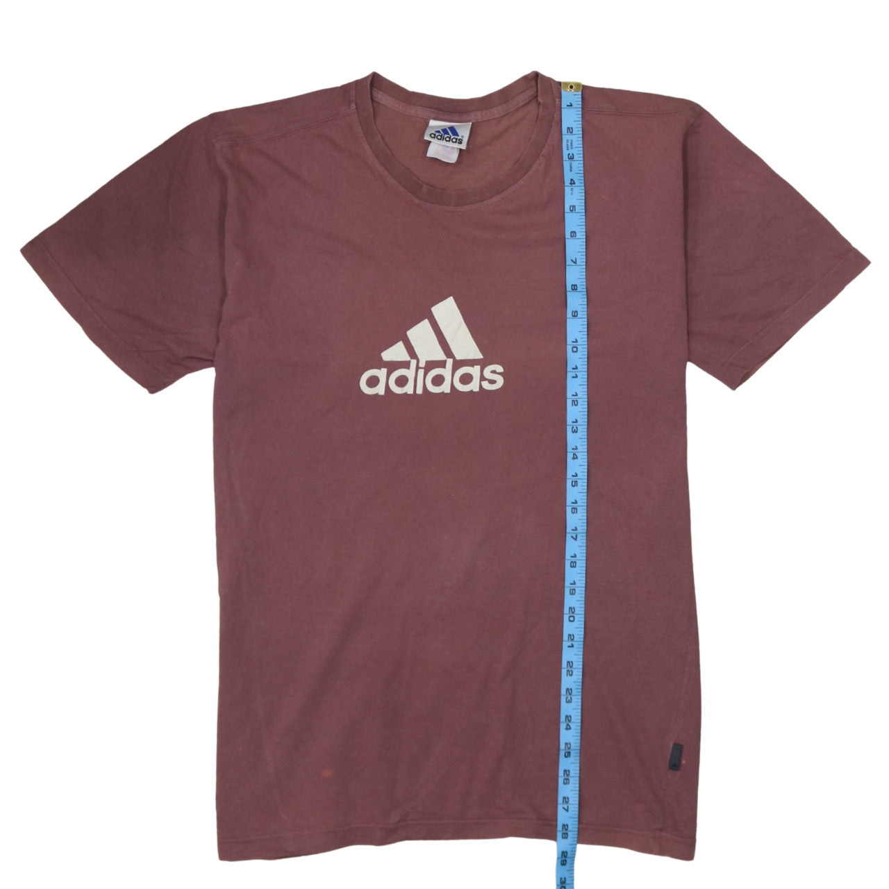Adidas Men's Brown Logo Graphic Short Sleeve Cotton T-Shirt M