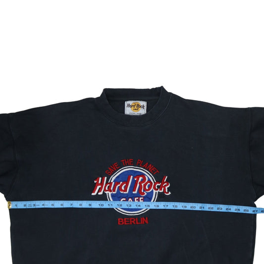 Hard Rock Cafe Berlin Mens Black XL Pullover Sweatshirt