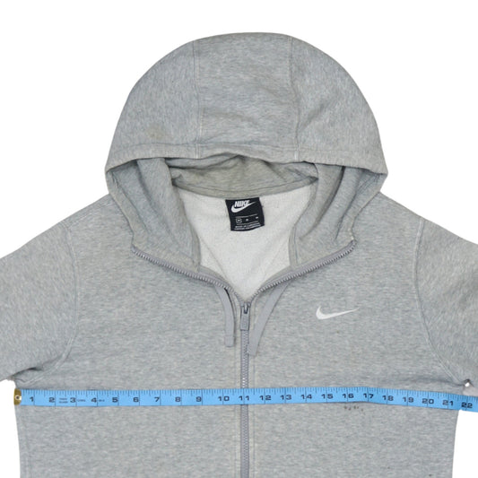 Nike Men's Grey Full Zip Hoodie Size M Regular Fit Sportswear