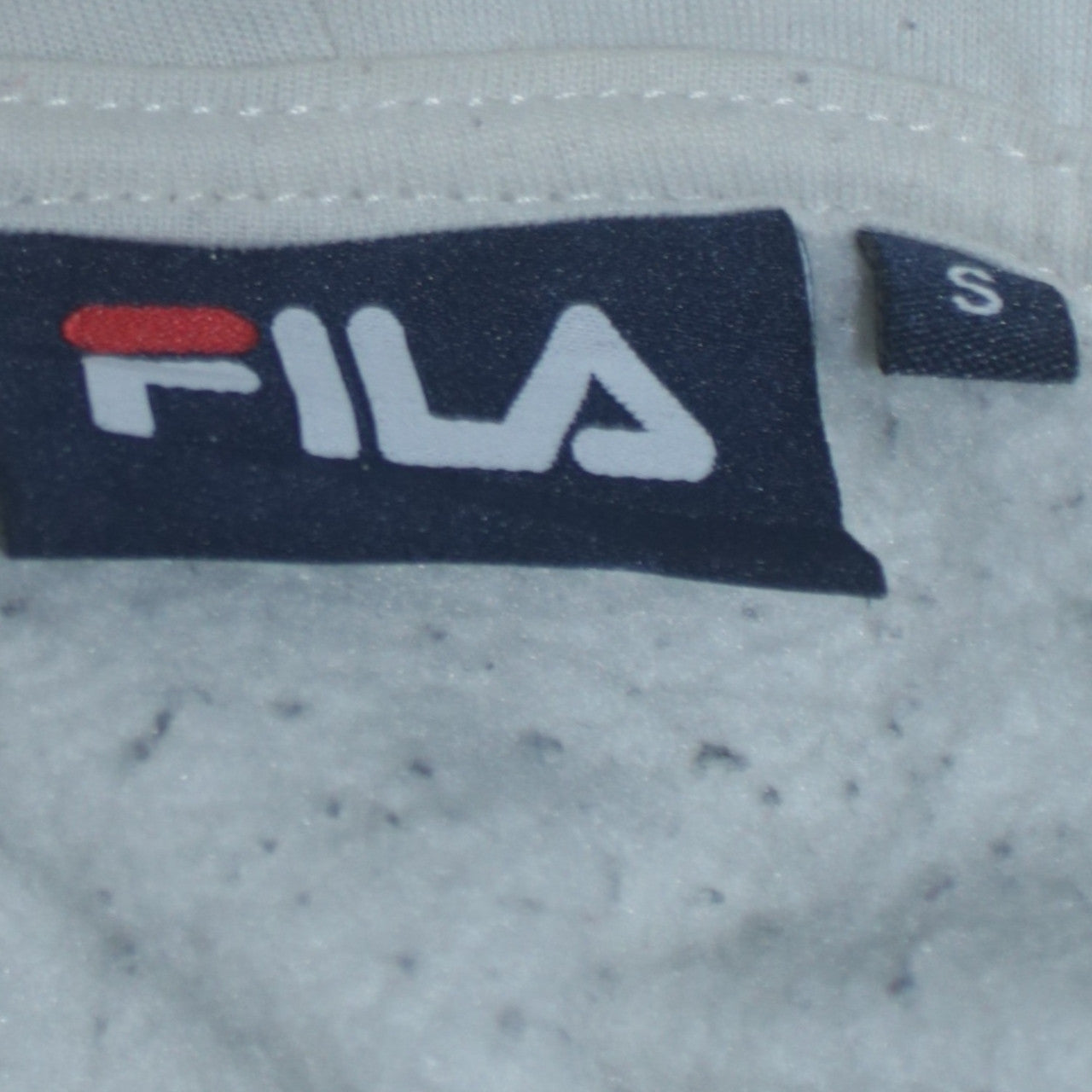 FILA Men’s Black & White Full Zip Hoodie Size S Regular Fit