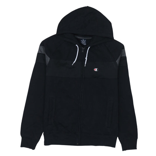 Champion Mens Black Full Zip Hoodie Medium Sports Casual
