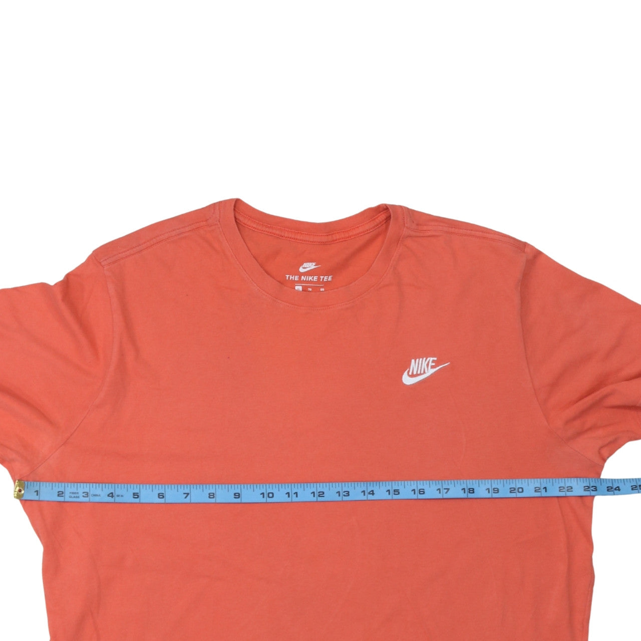 Nike Men's Orange XL Athletic Fit Crew Neck Cotton T-Shirt
