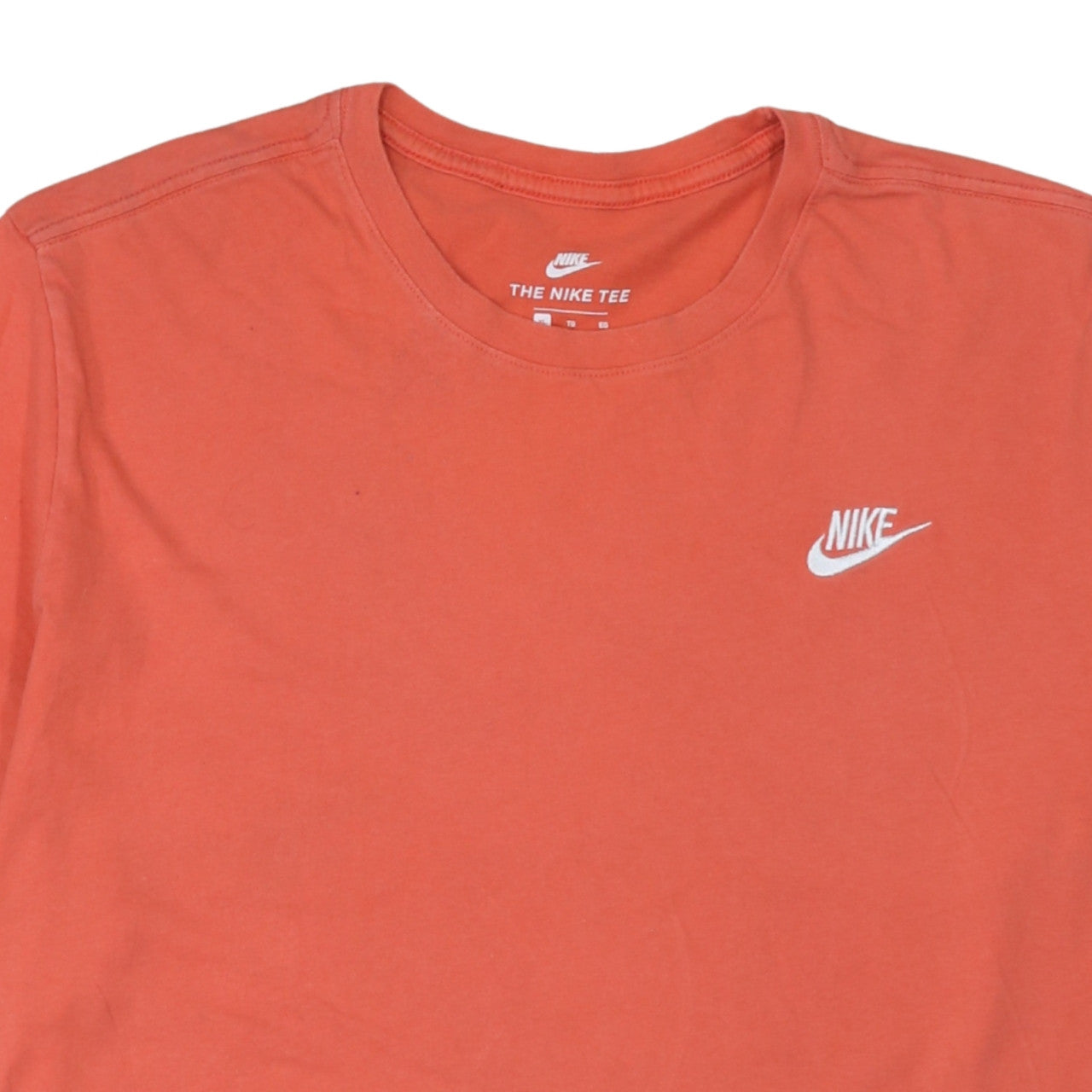 Nike Men's Orange XL Athletic Fit Crew Neck Cotton T-Shirt