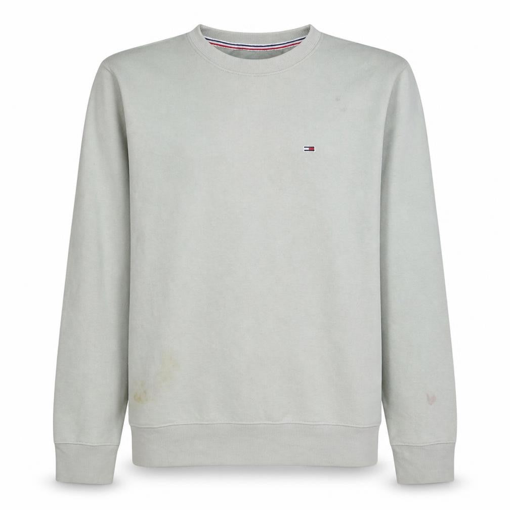 Tommy Jeans Men's Beige Crew Neck Sweatshirt M Pullover Classic Logo