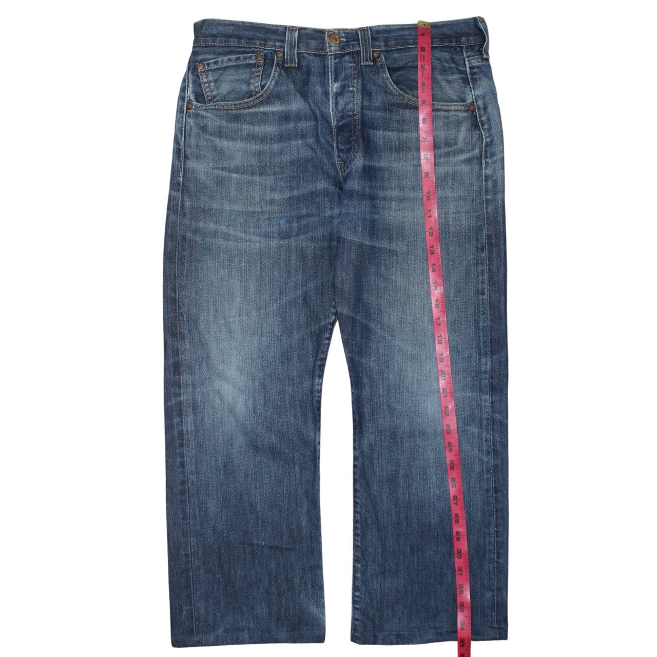 Levi's Men's Blue 501 Straight Leg Button Fly Jeans 33x30 Classic Fit