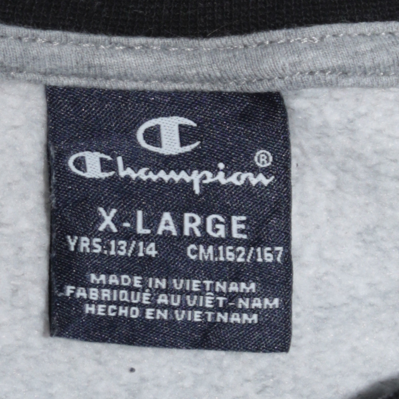 Champion Boys Grey & Black Pullover Sweatshirt 13-14 Years Regular Fit