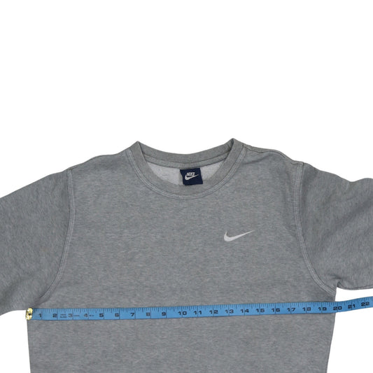 Nike Men's Grey Crew Neck Pullover Sweatshirt Size S Regular Fit
