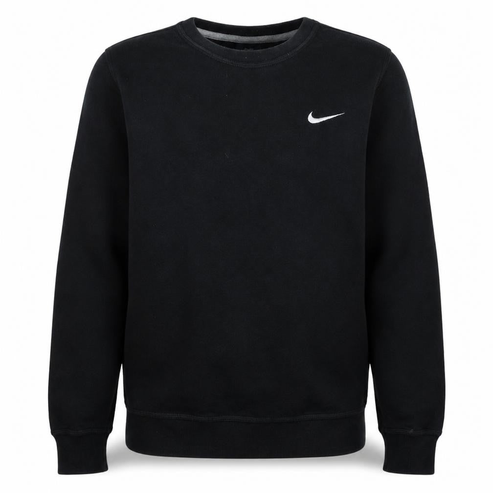 Nike Men's Black Small Pullover Crew Neck Fleece Sweatshirt