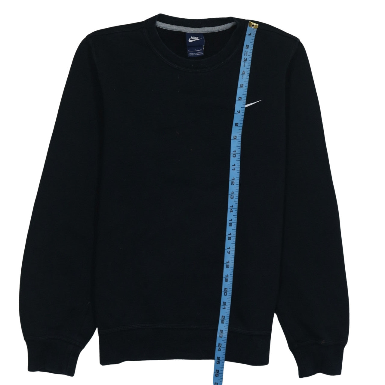 Nike Men's Black Small Pullover Crew Neck Fleece Sweatshirt