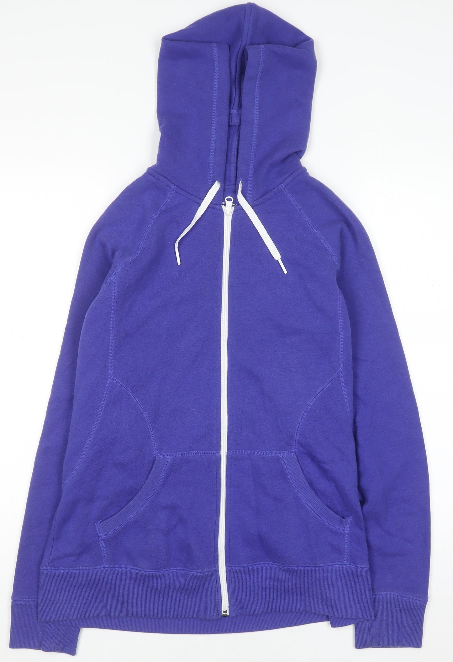 Tek Gear Men's Purple Full Zip Hoodie Size L Cotton Blend