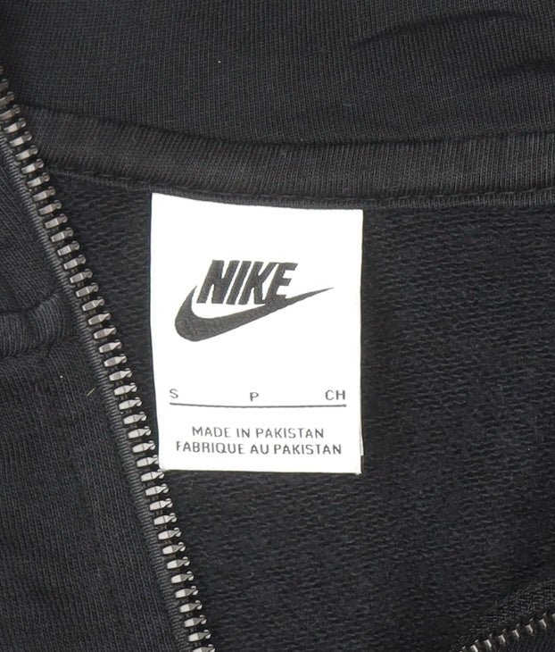 Nike Men's Black Small Full Zip Hoodie Fleece Sweatshirt