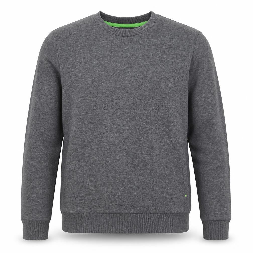 Hugo Boss Men's Grey Slim Fit Crew Neck Sweatshirt Size M