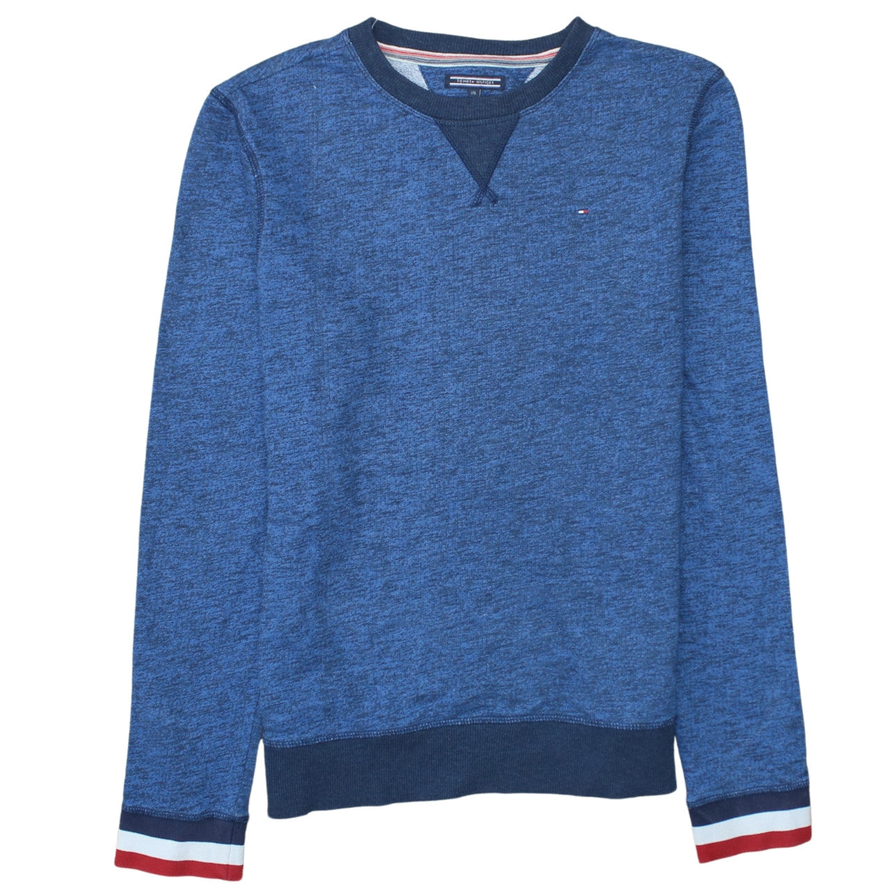 Tommy Hilfiger Men's Blue Crew Neck Regular Fit Sweatshirt L