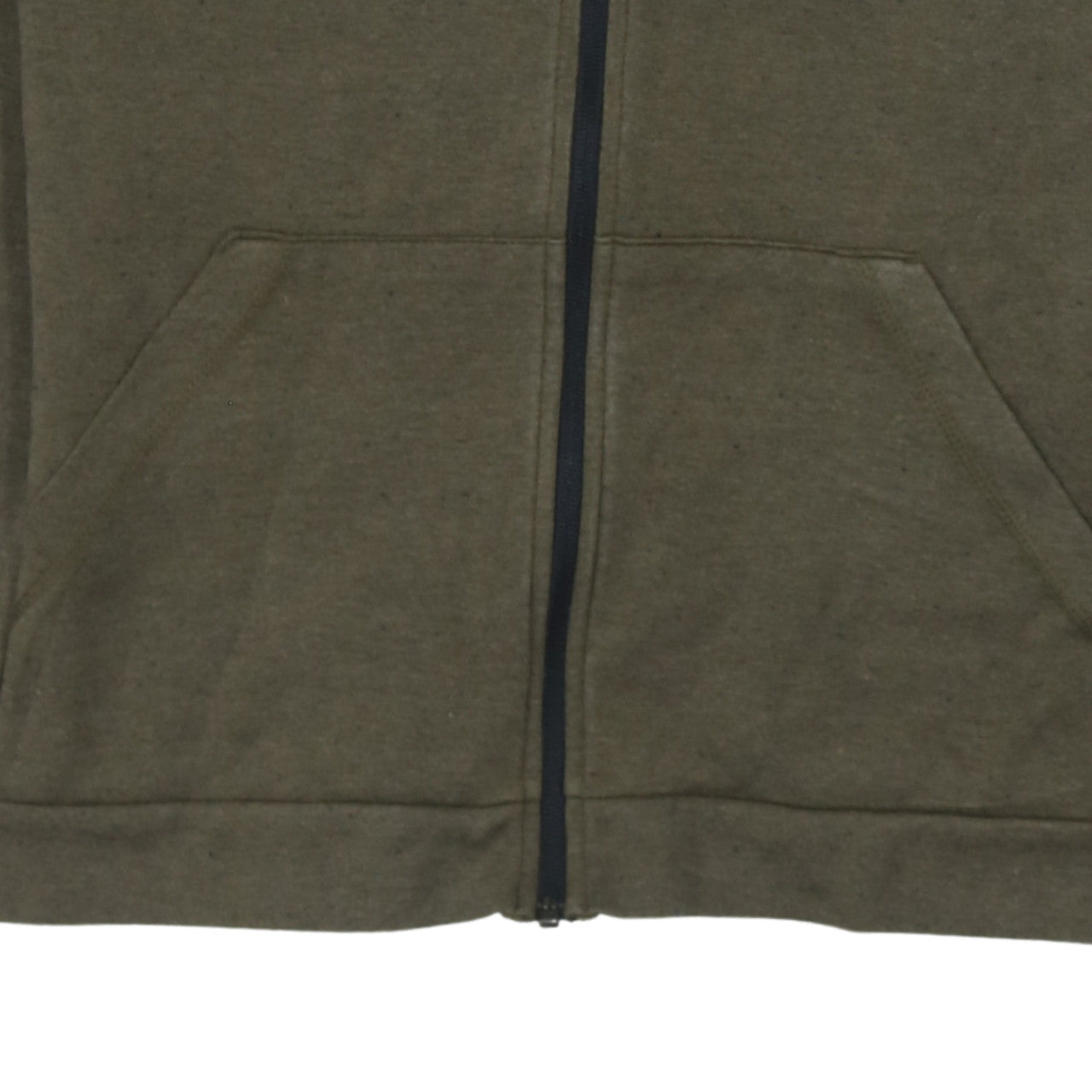 Adidas Boys Green Full Zip Hoodie 11-12 Years Cotton Blend Casual