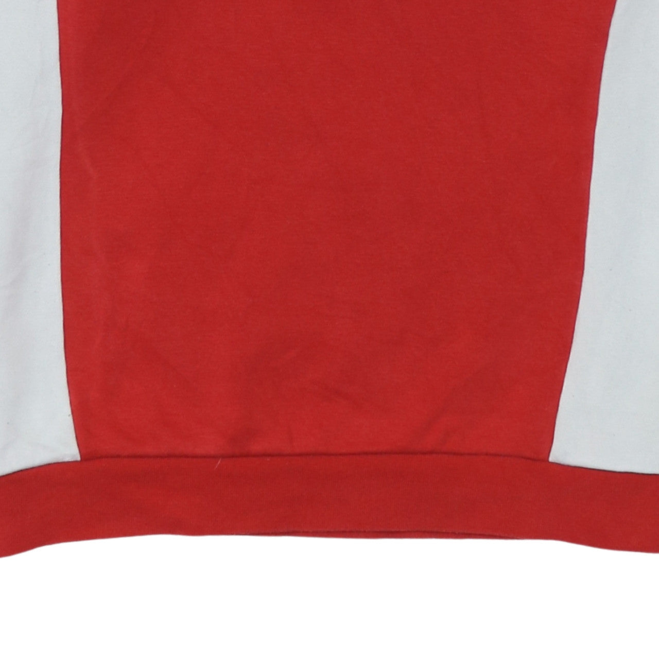Adidas Womens Red White Crew Neck Pullover Sweatshirt Size 16