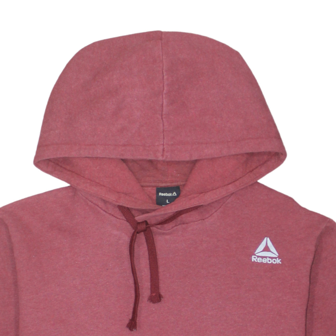 Reebok Men’s Red Pullover Hoodie Size L Sportswear Cotton Blend