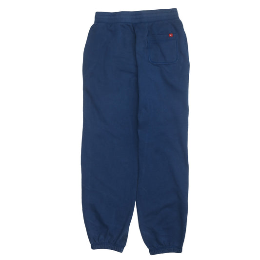 Nike Men Blue Regular Fit Jogger Sweatpants M Cotton Blend Tapered