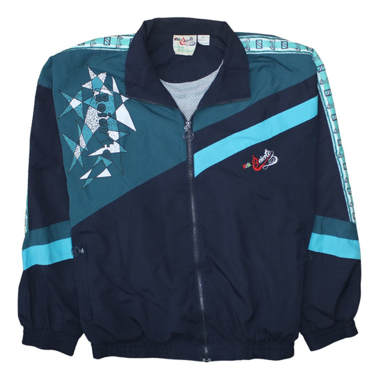 Beierte Mens Blue 90s Windbreaker Jacket XL Retro Sportswear
