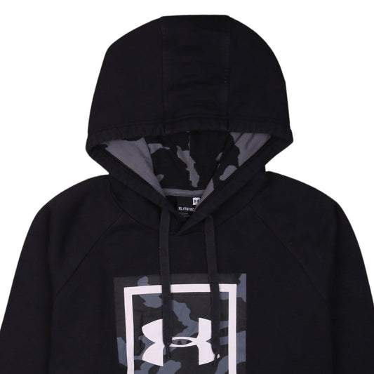 Under Armour Men's Black XL Pullover Hoodie with Logo