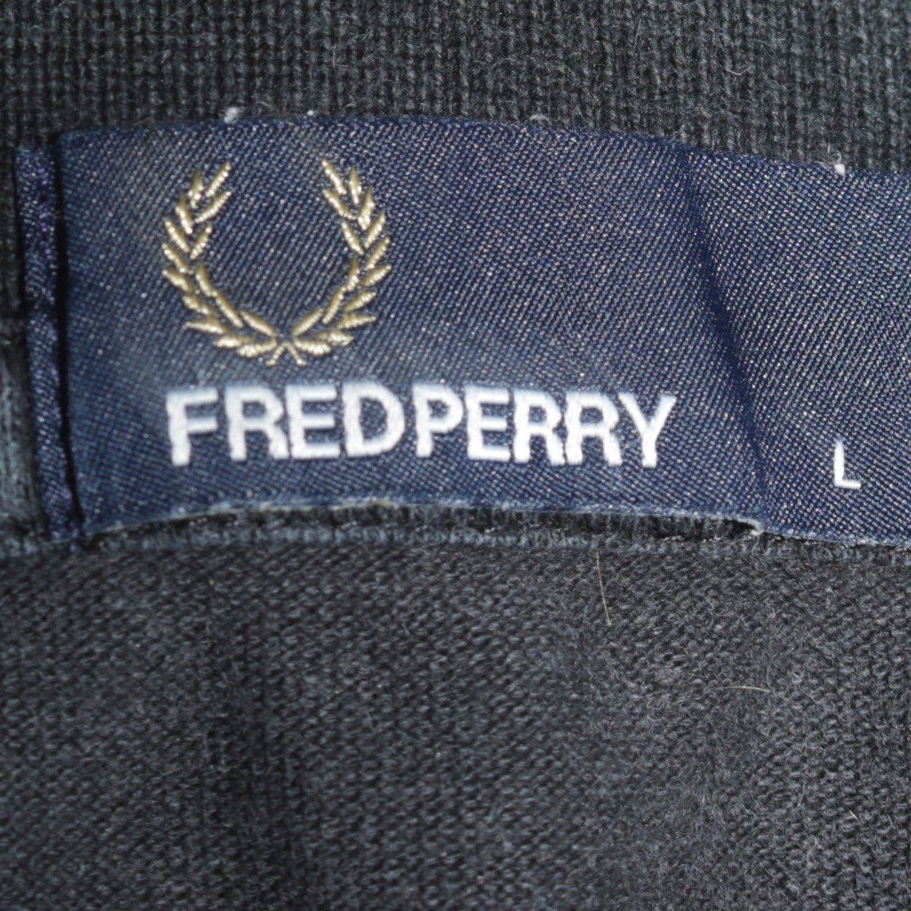 Fred Perry Men's Black Polo Shirt L Cotton Classic Style