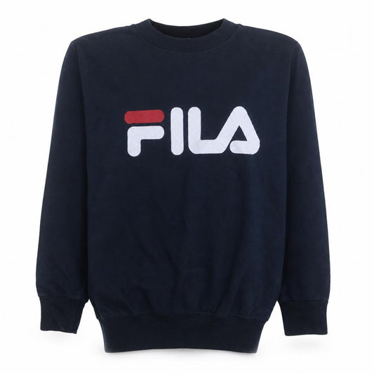 Fila Mens Blue Small Pullover Crew Neck Sweatshirt