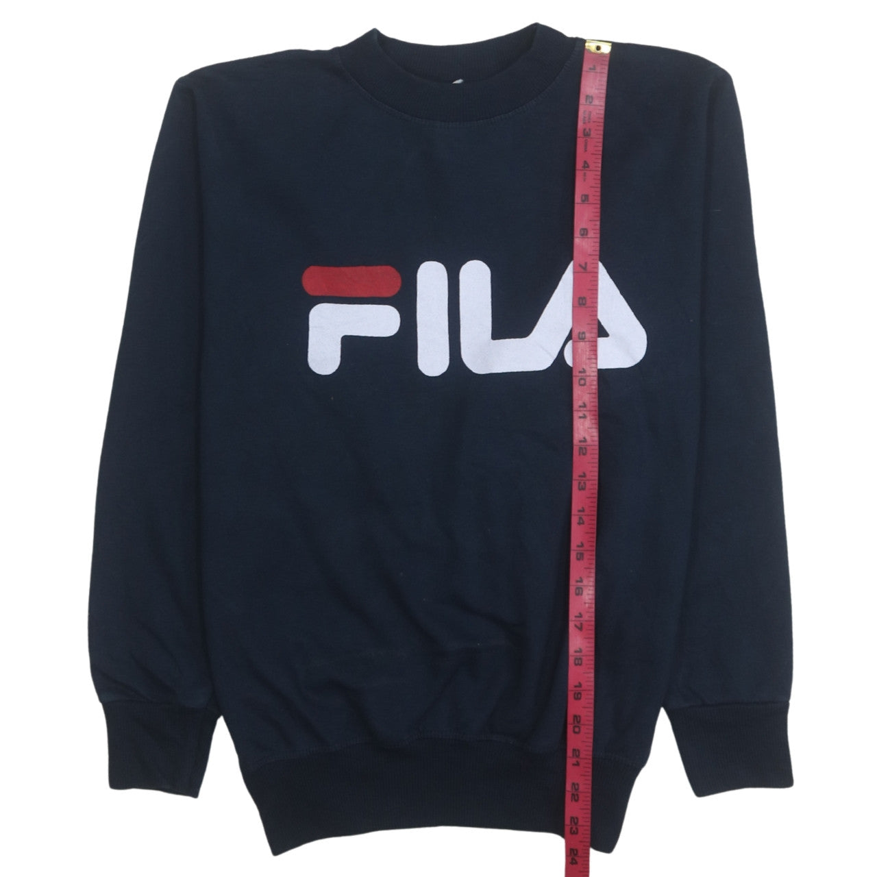 Fila Mens Blue Small Pullover Crew Neck Sweatshirt