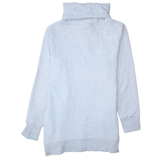 The North Face Women’s Light Grey Pullover Hoodie Size L Cotton Blend
