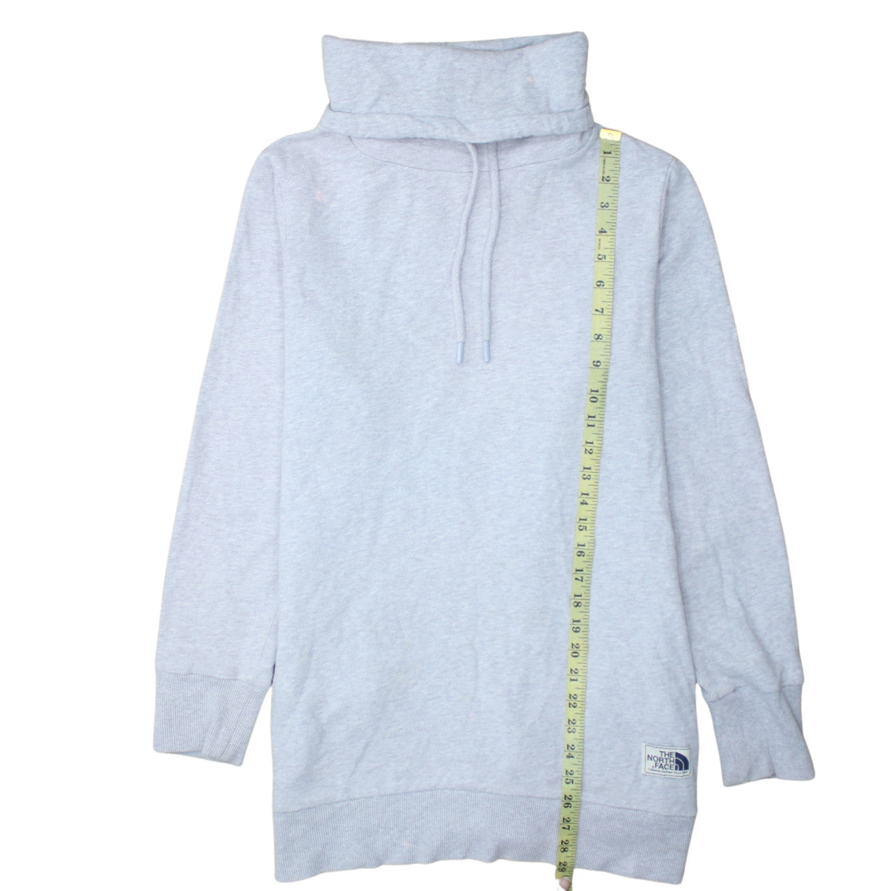 The North Face Women’s Light Grey Pullover Hoodie Size L Cotton Blend