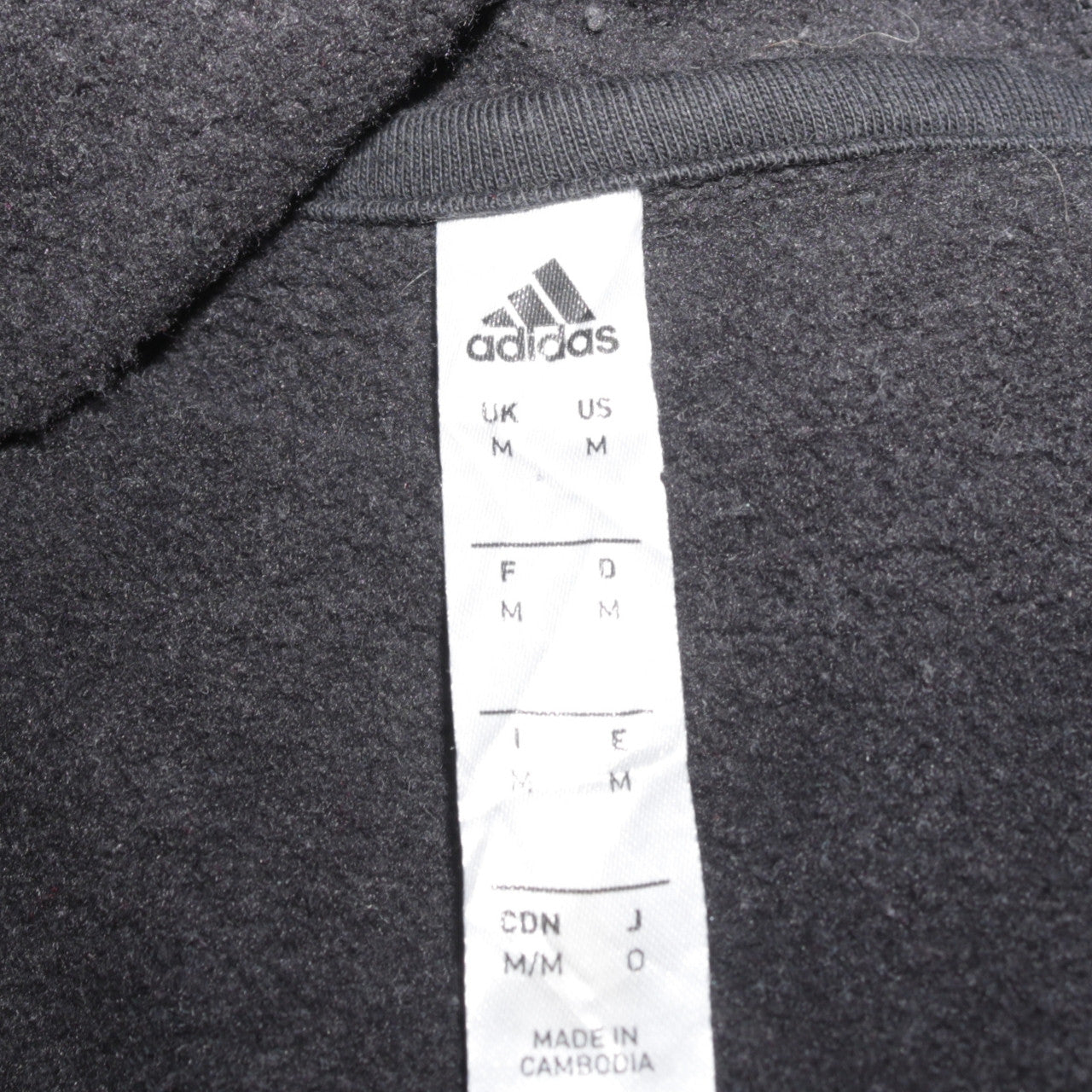Adidas Men’s Black Pullover Hoodie Hoodie Sweatshirt Size M