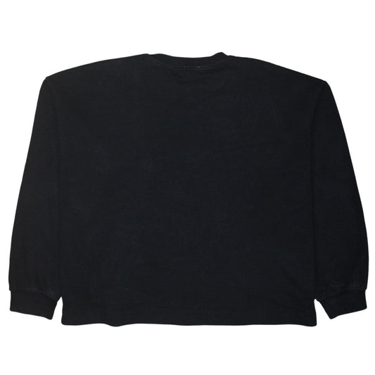 Zara Disney Women Black Dumbo Sweatshirt Size M Relaxed Fit Cotton