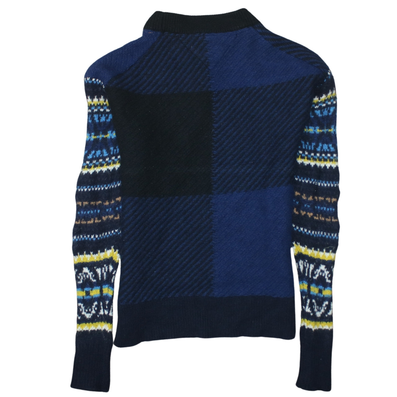 Tommy Hilfiger Men's Blue Wool Fair Isle Jumper Size S