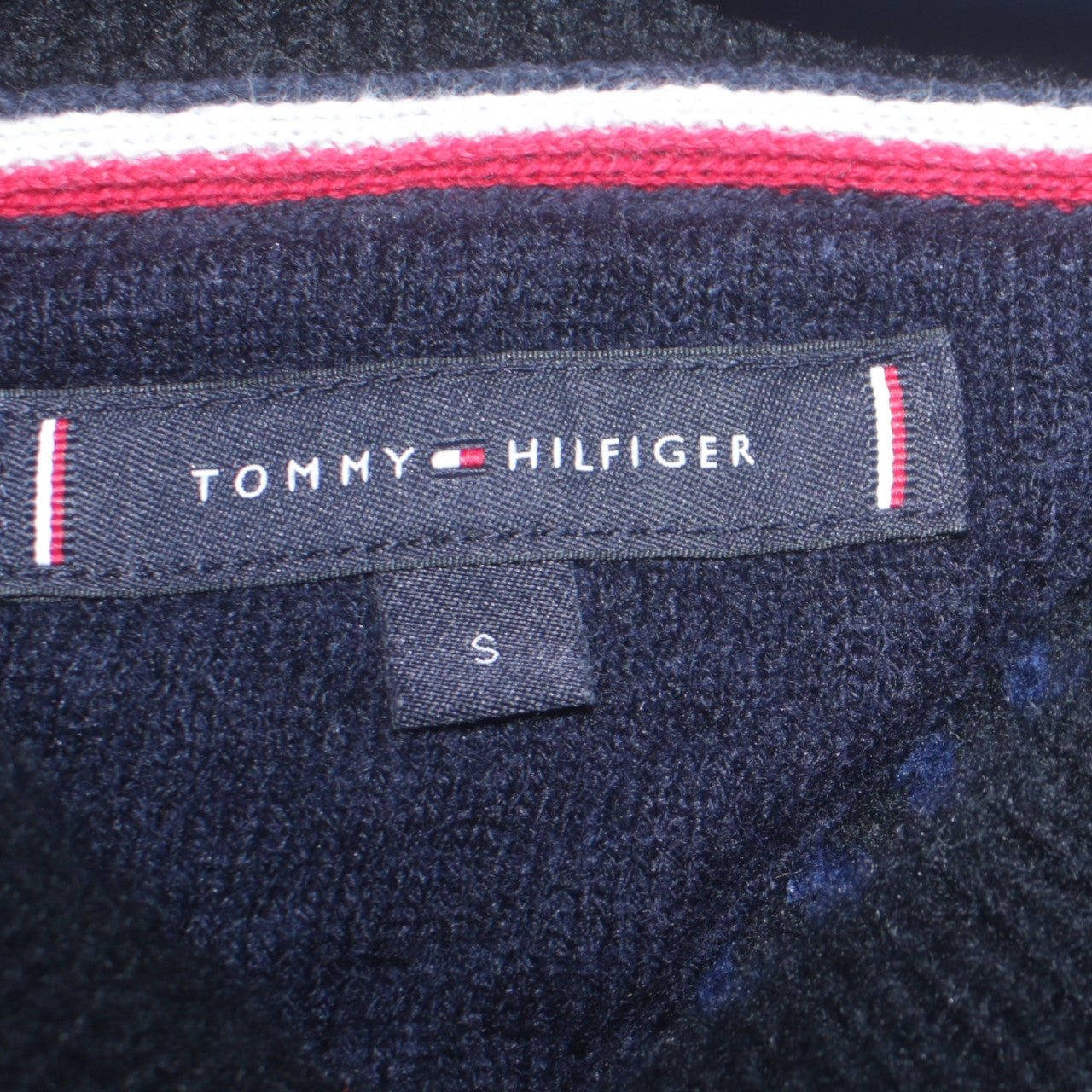 Tommy Hilfiger Men's Blue Wool Fair Isle Jumper Size S