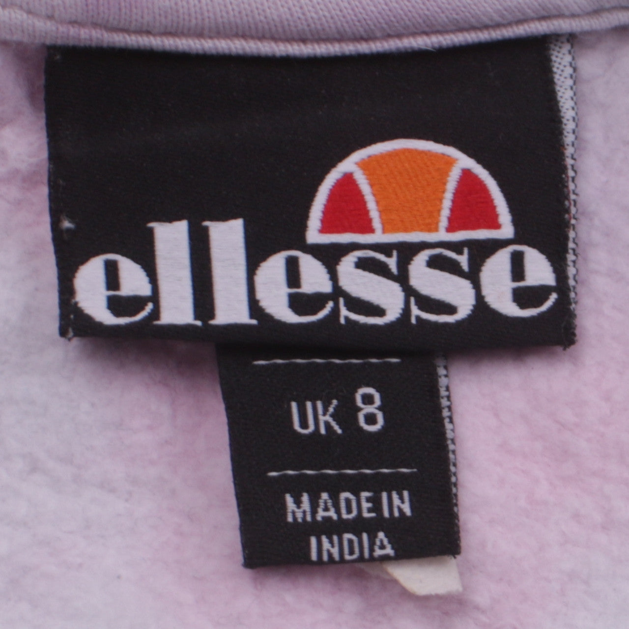 Ellesse Women's Pink Tie-Dye Sweatshirt UK 8 Logo Crew Neck
