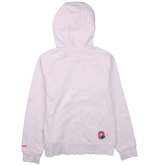 Columbia Women's White Full Zip Hoodie Size M Ohio State Logo