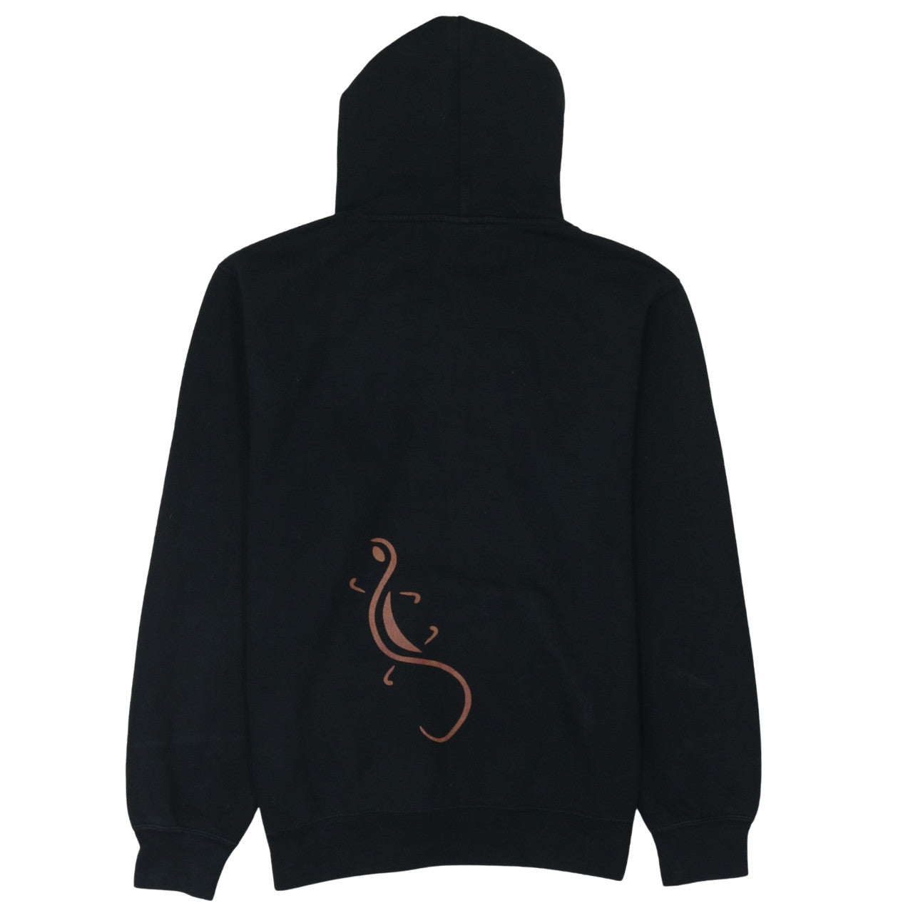 Russell Mens Black Embroidered Pullover Hoodie M Fleece