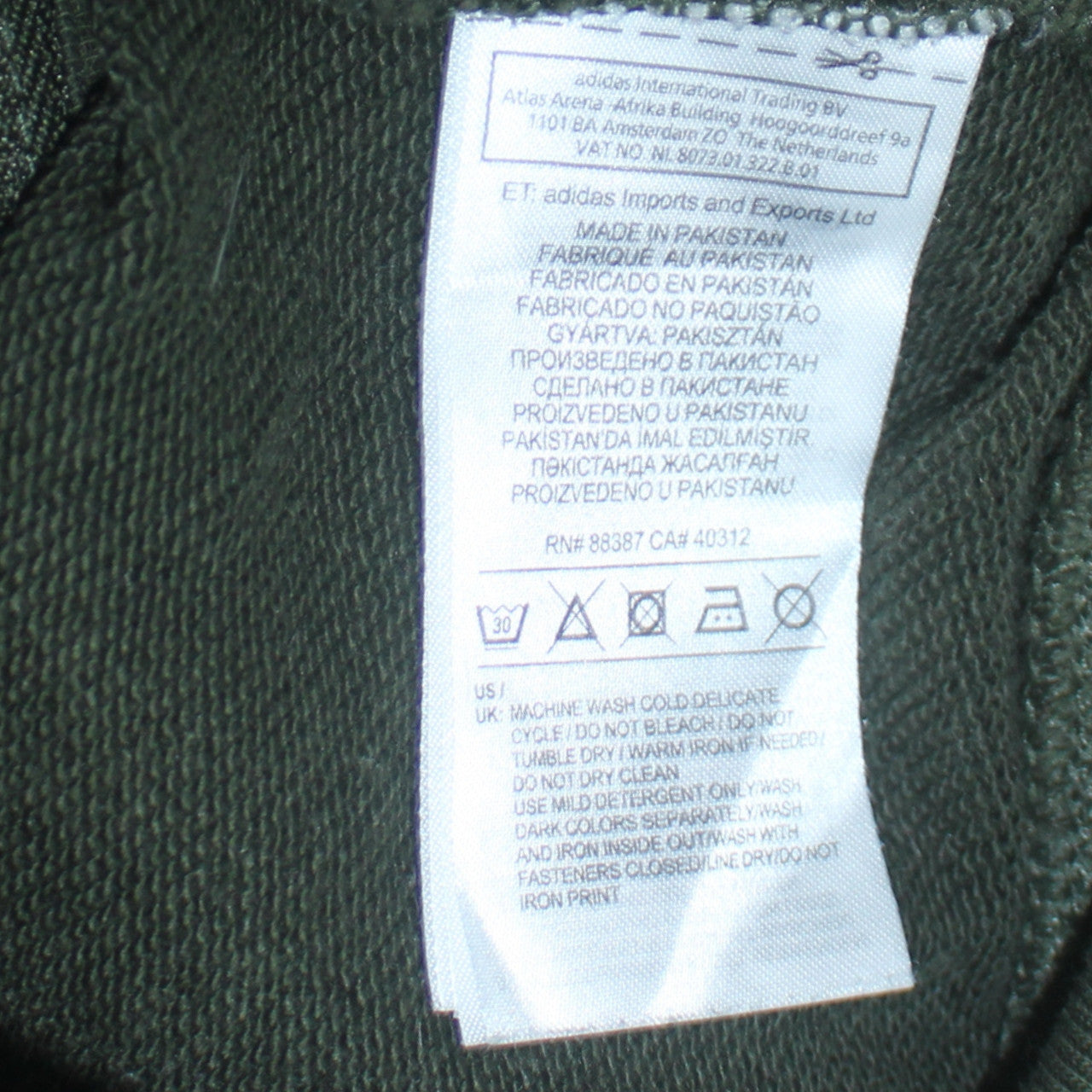 Adidas Women’s Green Full Zip Hoodie UK 8 Classic Hooded Sweatshirt