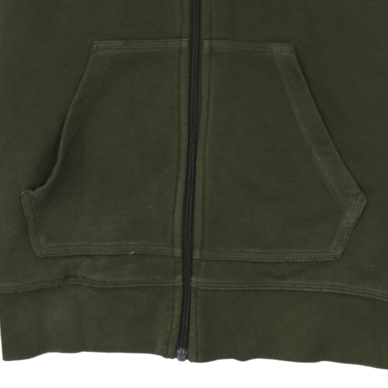 Adidas Women’s Green Full Zip Hoodie UK 8 Classic Hooded Sweatshirt