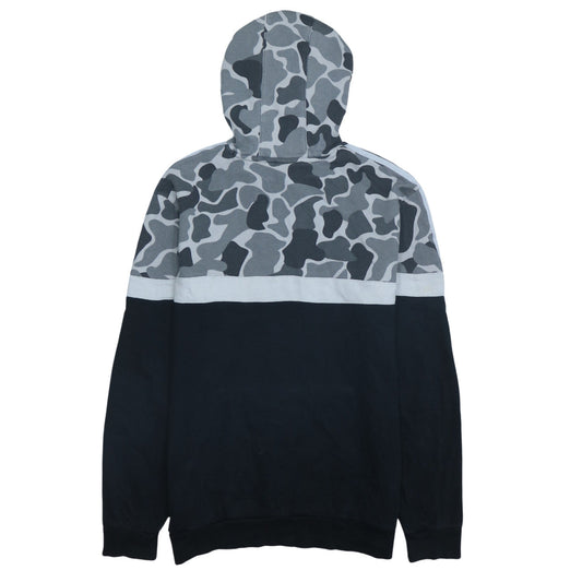 Adidas Boys Grey Camouflage Pullover Hoodie XL 15-16 Years Cotton Blend
