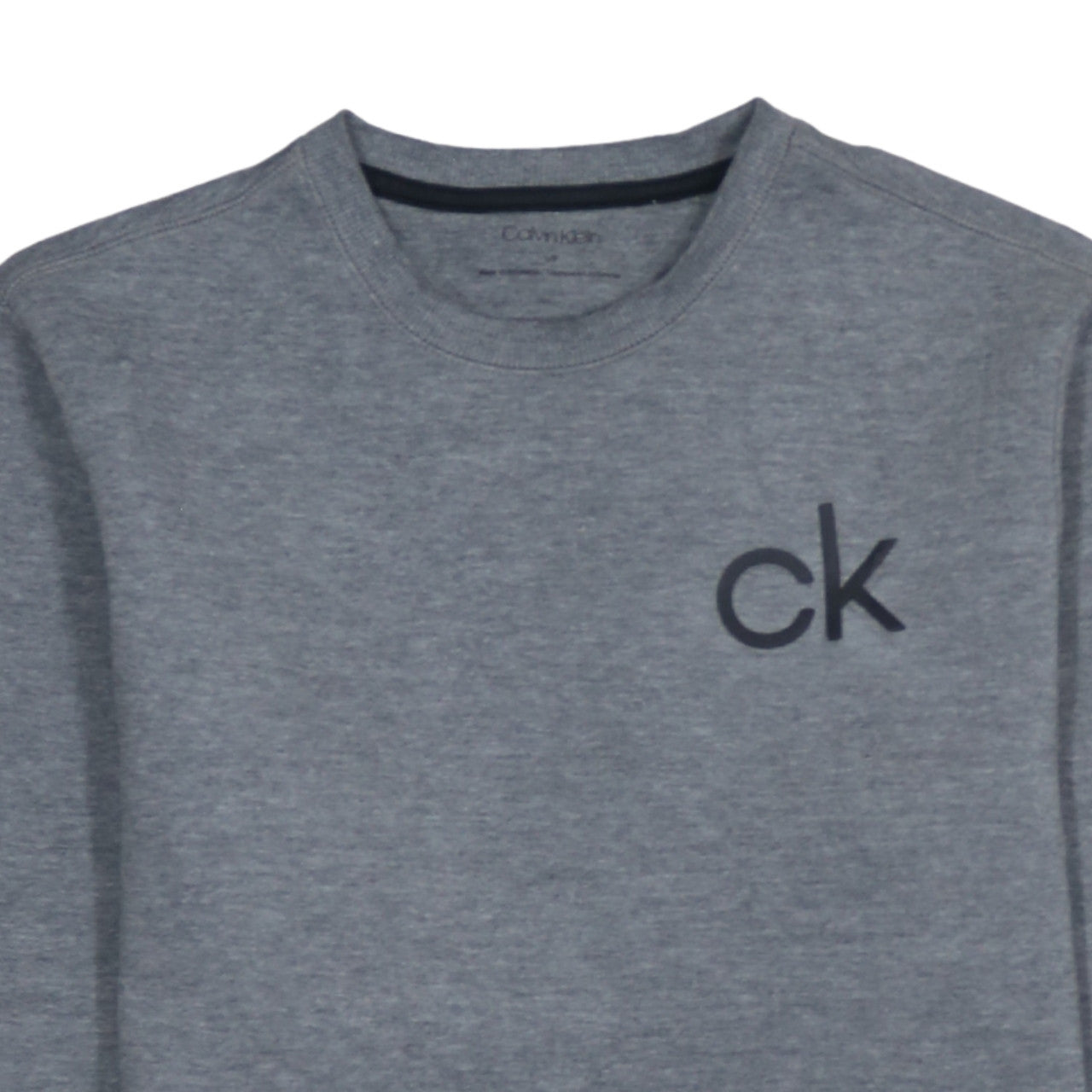 Calvin Klein Men's Grey Logo Sweatshirt Size S Crew Neck Pullover