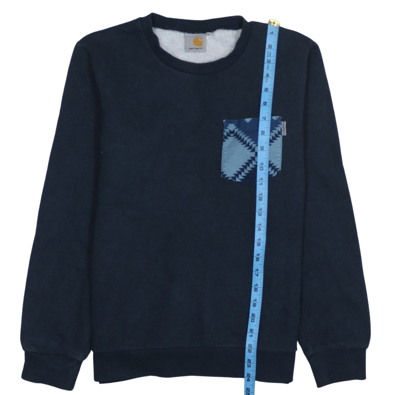 Carhartt Men’s Blue Eaton Pocket Crew Neck Sweatshirt Size M