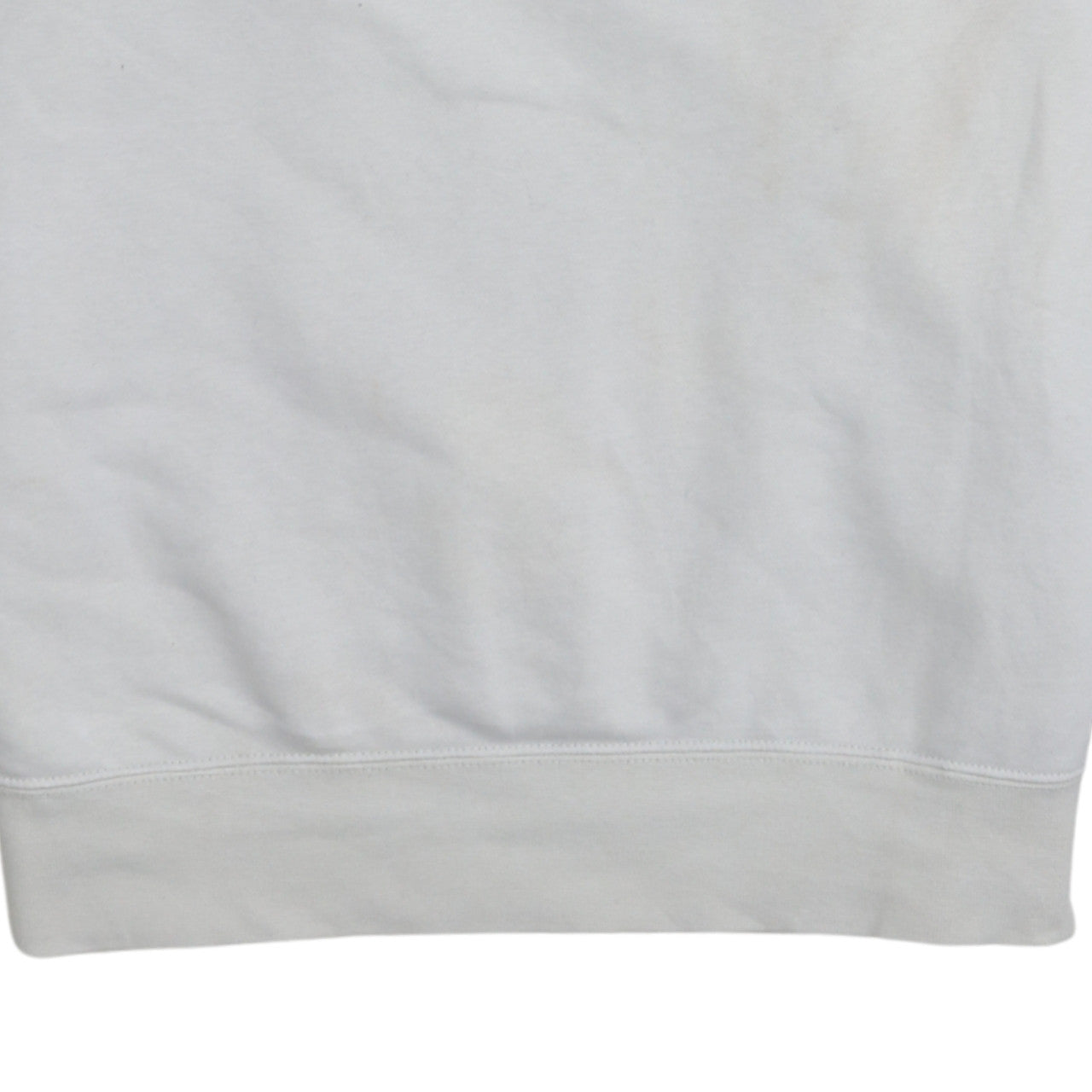 Nike Men's White Small Logo Pullover Sweatshirt Crew Neck Sportswear