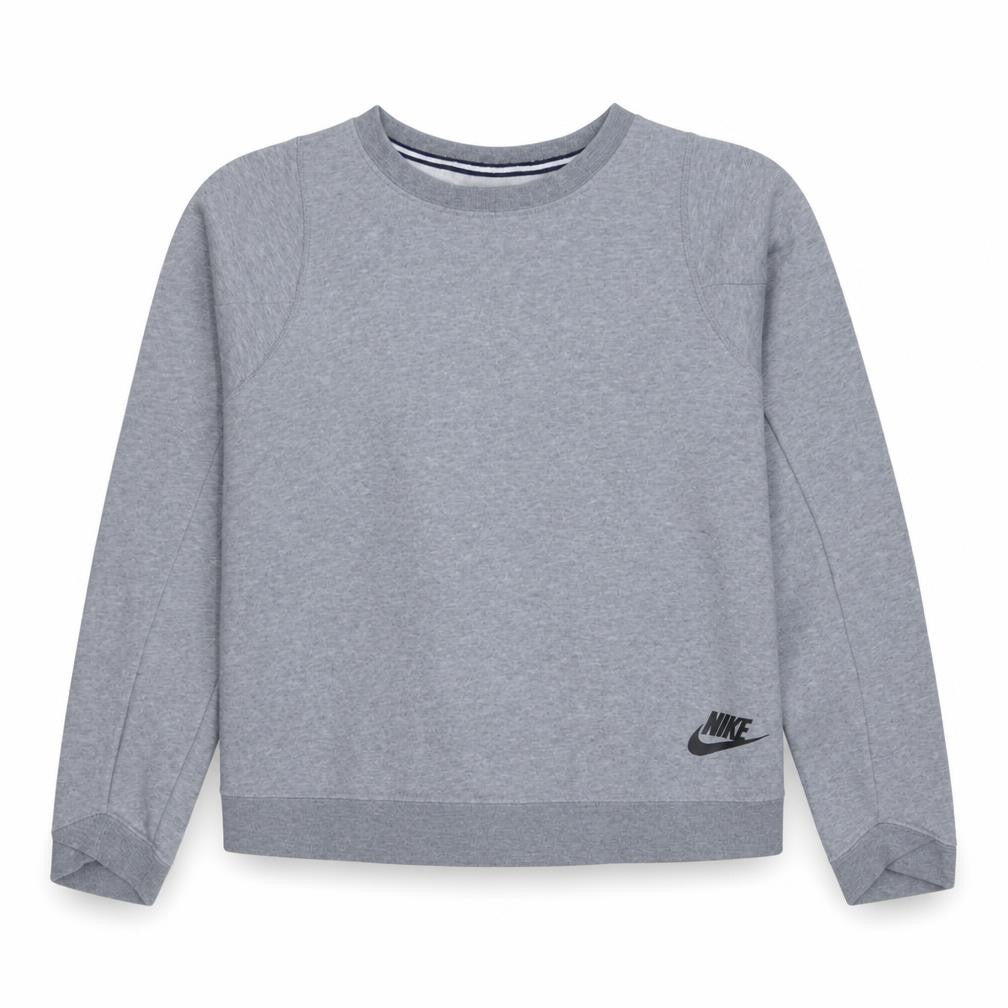 Nike Womens Grey Crew Neck Pullover Sweatshirt Size L