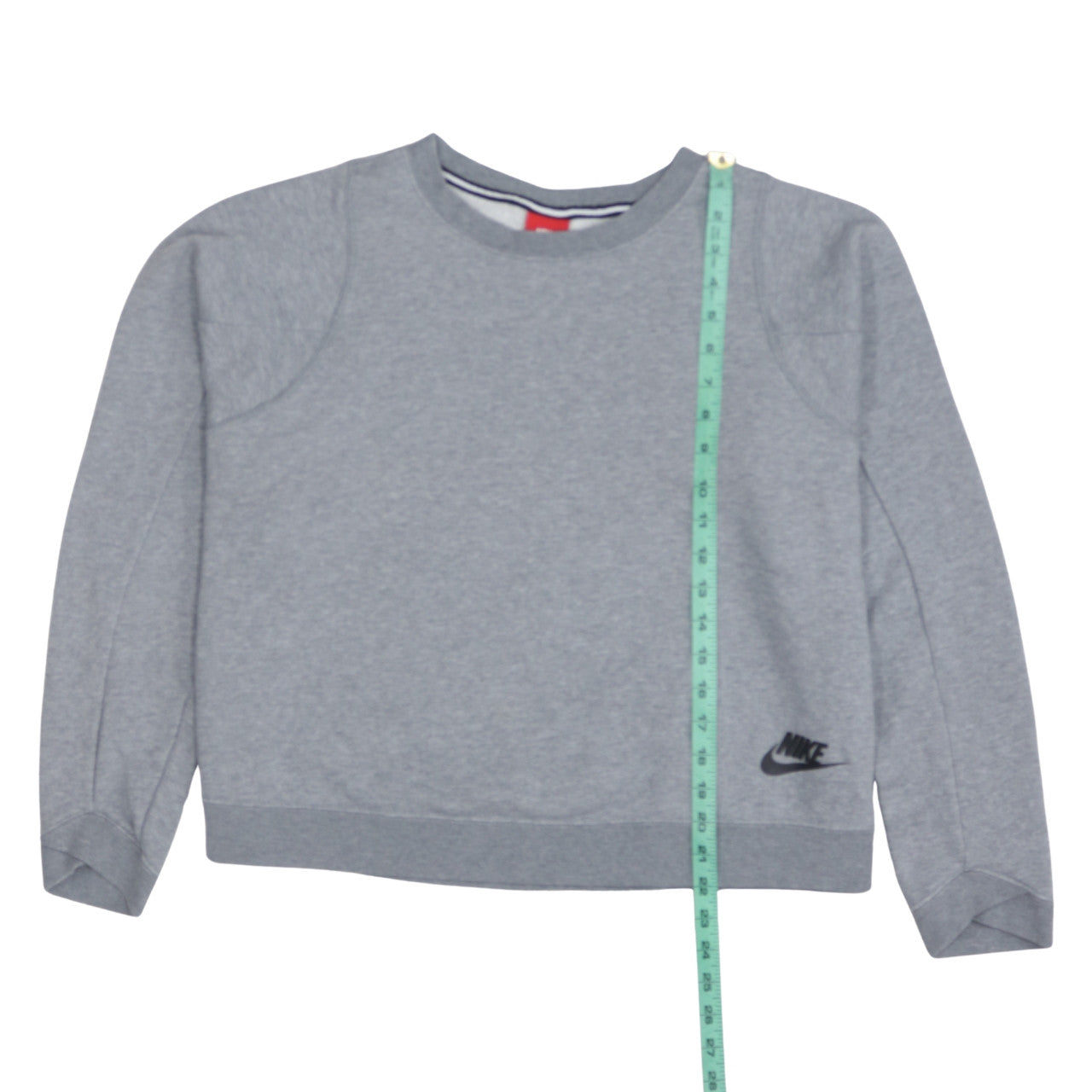 Nike Womens Grey Crew Neck Pullover Sweatshirt Size L